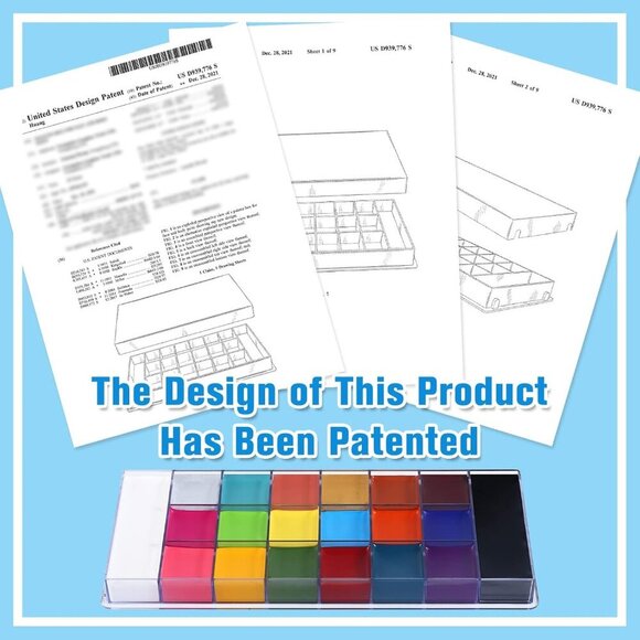 🆕Kids Face Body Paint Oil Palette Professional Flash Toxic Safe Tattoo Makeup - Picture 6 of 7